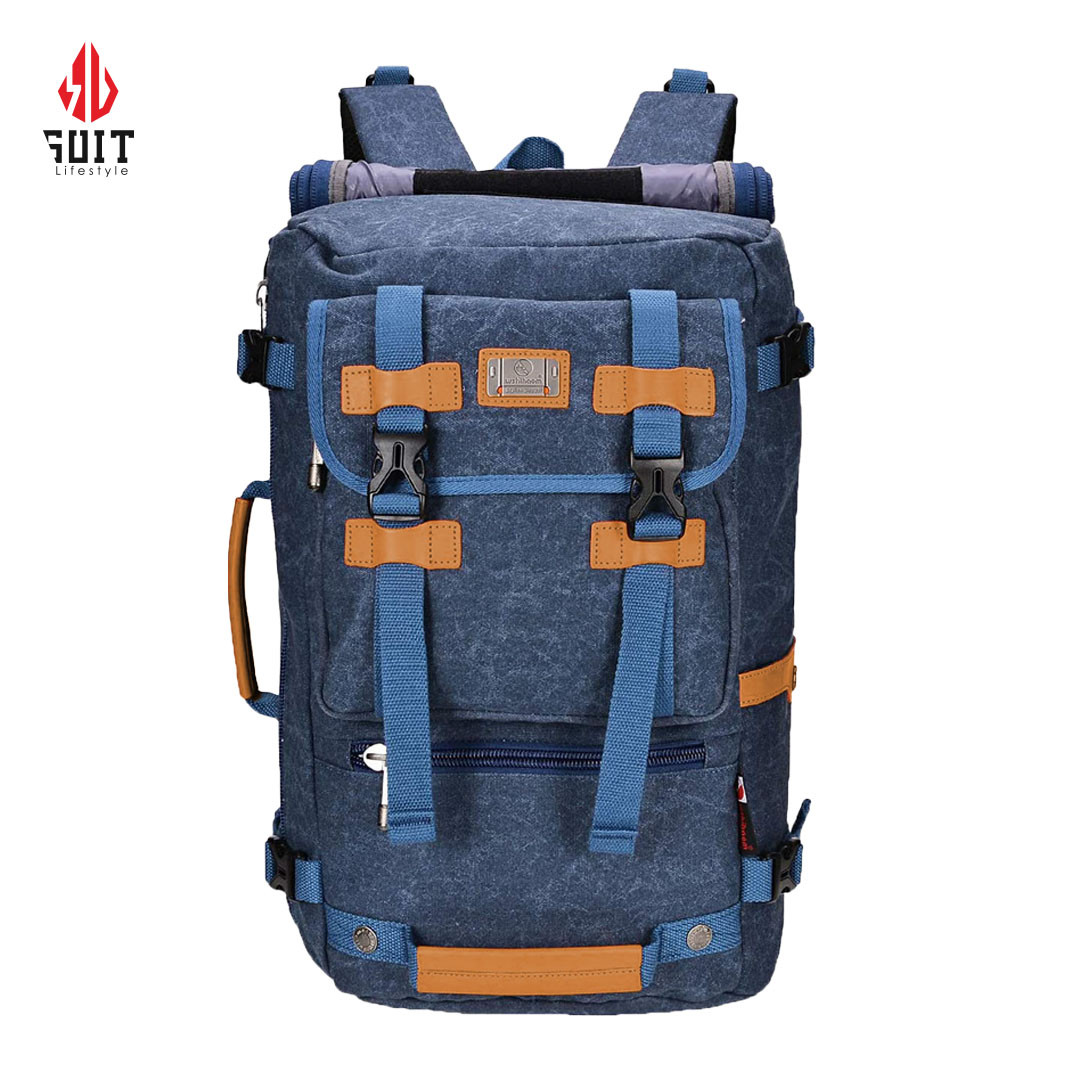 WITZMAN Large Capacity Hiking & Traveling Bag (Blue-WH519)